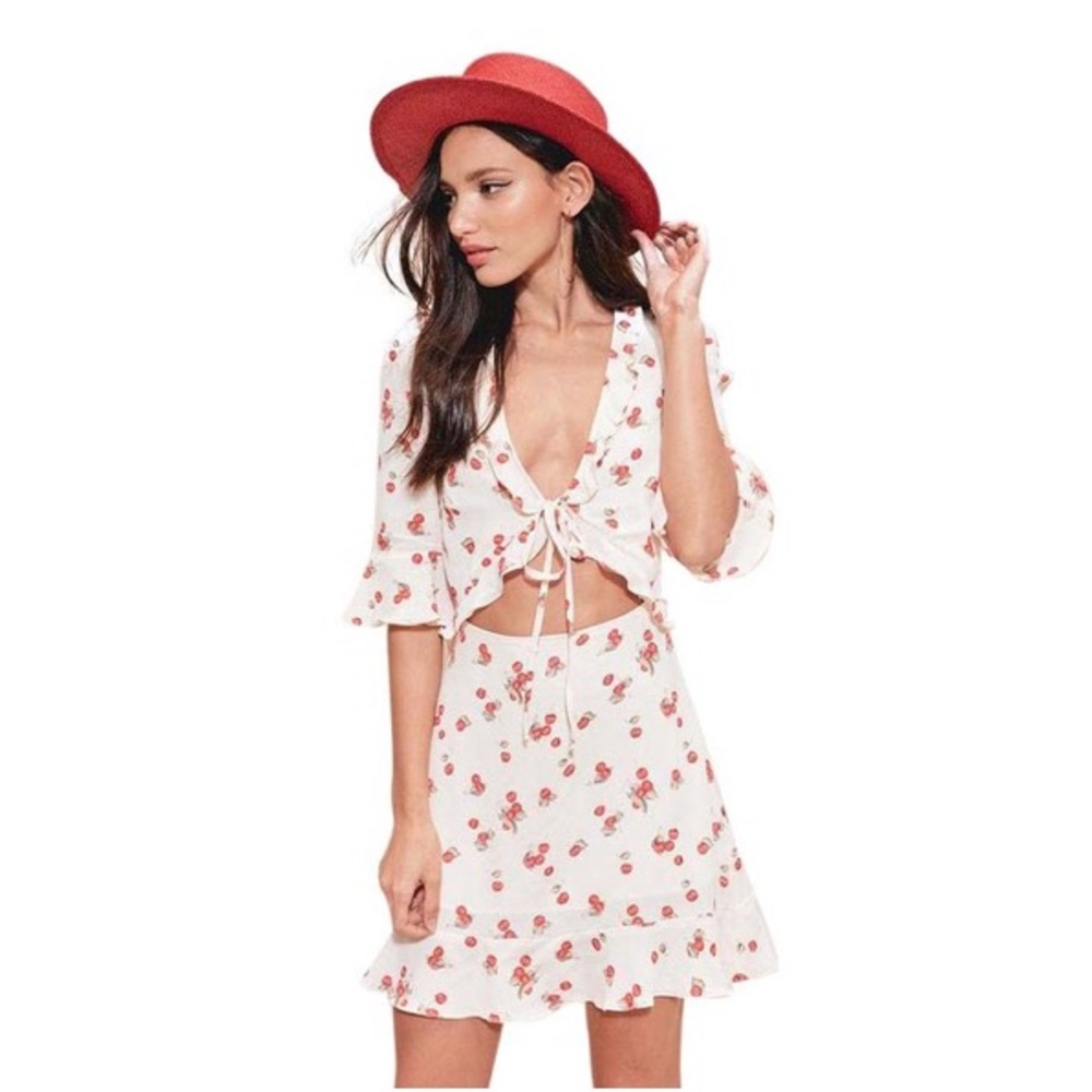 For Love & Lemons Cherry Sundress